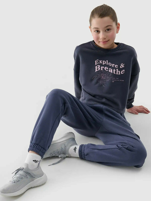 4F Lány crop pulóver 4F