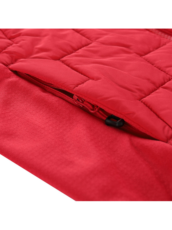 ALPINE PRO Gyerek merinó béléses pulóver ALPINE PRO JORWO málna