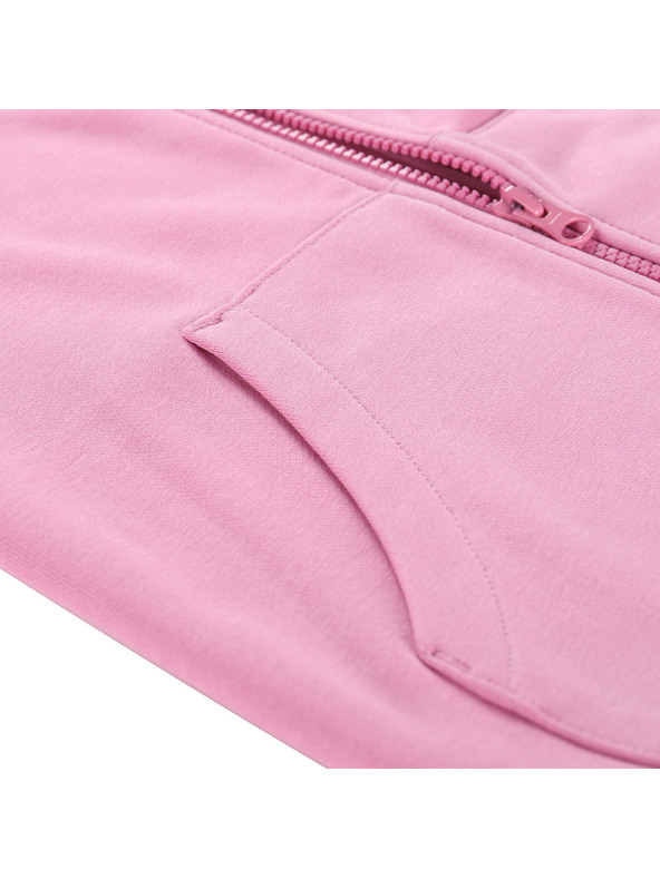 ALPINE PRO Gyerek pamut kapucnis pulóver ALPINE PRO LOKKO ciklámen