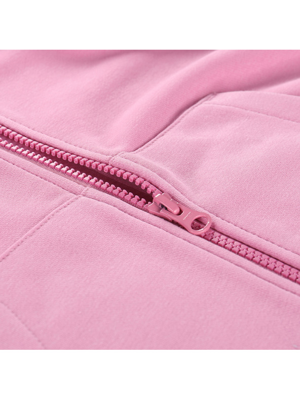 ALPINE PRO Gyerek pamut kapucnis pulóver ALPINE PRO LOKKO ciklámen