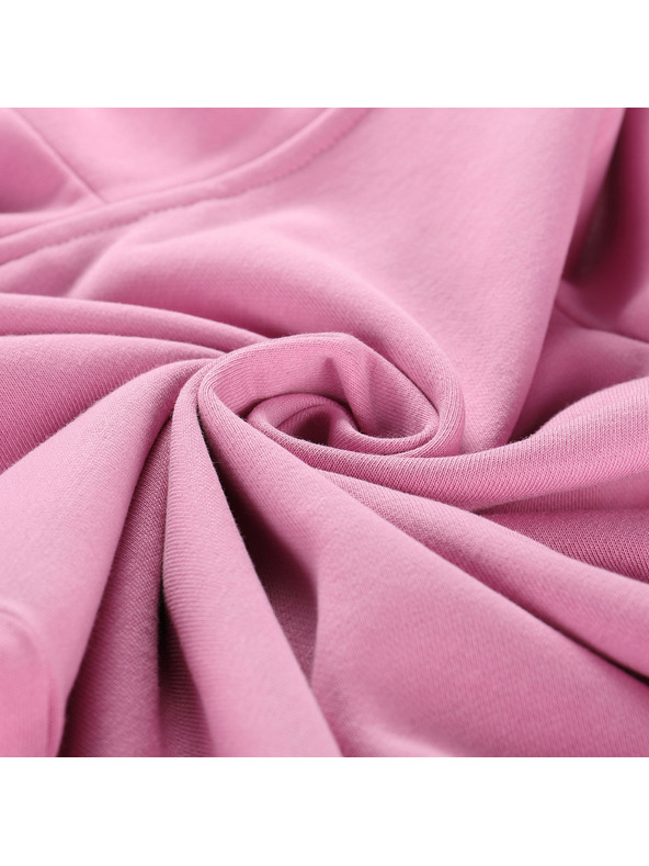 ALPINE PRO Gyerek pamut kapucnis pulóver ALPINE PRO LOKKO ciklámen