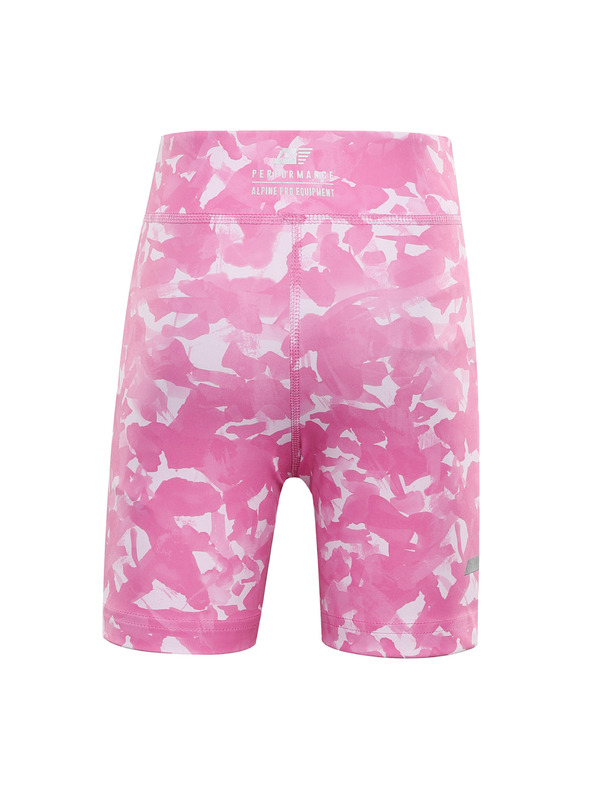 ALPINE PRO Gyerek rövid gyorsan száradó leggings ALPINE PRO ELO neon rózsaszín variáns pb
