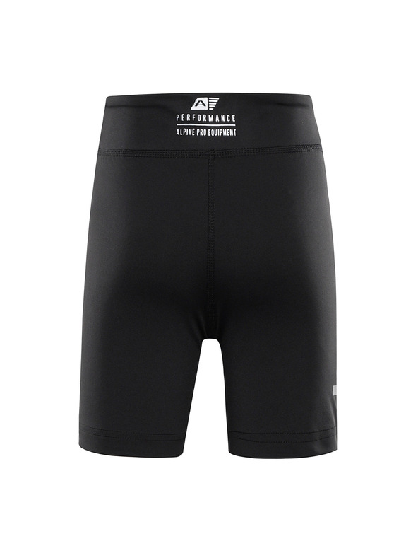 ALPINE PRO Gyerek rövid gyorsan száradó leggings ALPINE PRO ELO fekete