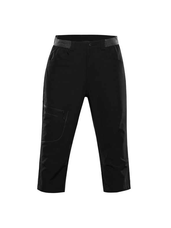 ALPINE PRO Férfi softshell capri nadrág ALPINE PRO WEDER 2 fekete