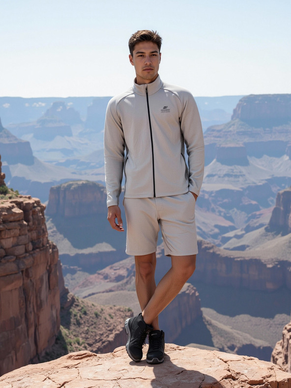 ALPINE PRO Férfi gyorsan száradó pulóver ALPINE PRO GOLL 2 világosszürke