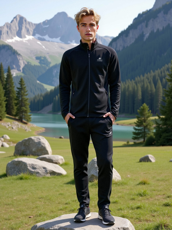 ALPINE PRO Férfi gyorsan száradó pulóver ALPINE PRO GOLL 2 fekete