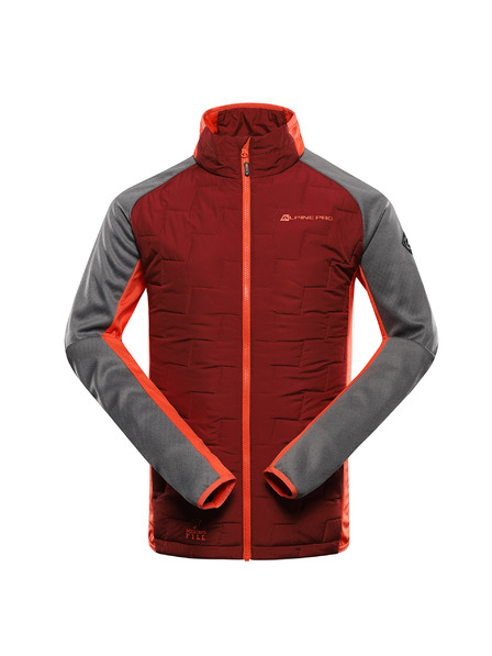 ALPINE PRO Férfi merino gyapjú pulóver ALPINE PRO JORW bordó