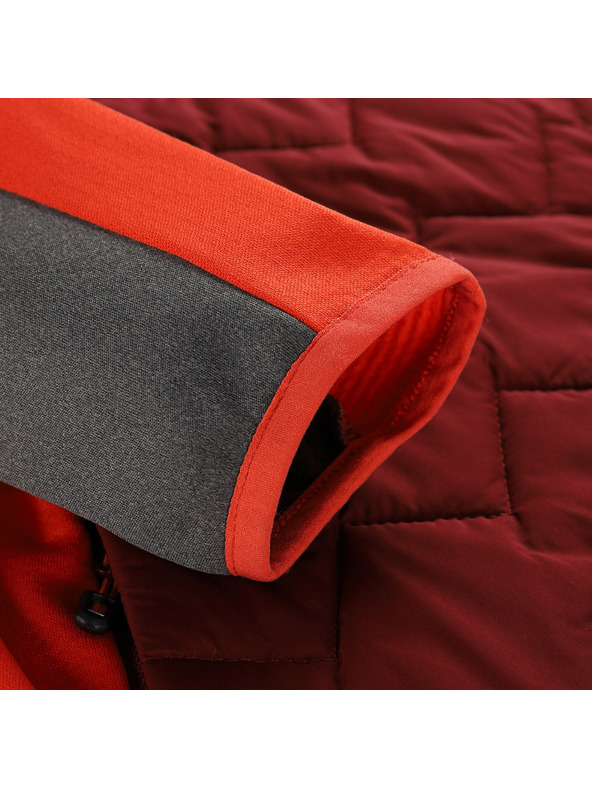 ALPINE PRO Férfi merino gyapjú pulóver ALPINE PRO JORW bordó