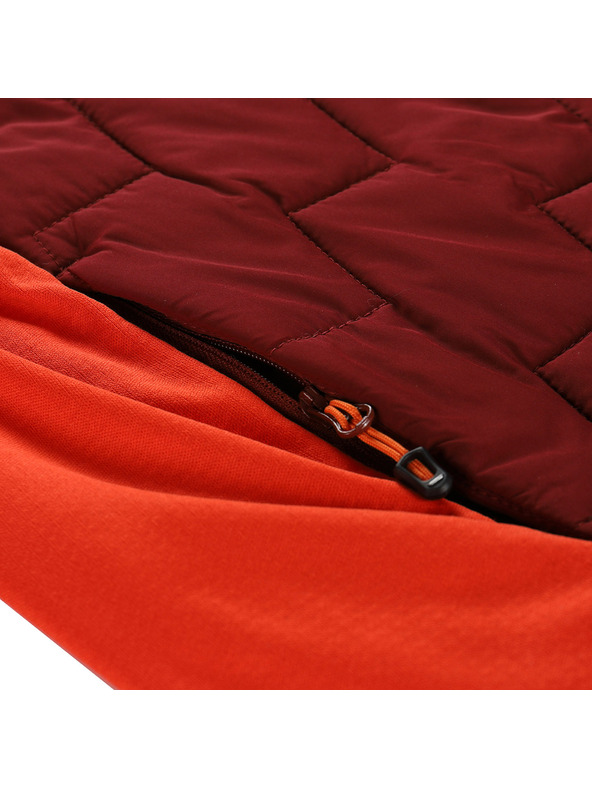 ALPINE PRO Férfi merino gyapjú pulóver ALPINE PRO JORW bordó