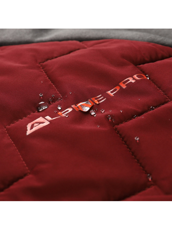 ALPINE PRO Férfi merino gyapjú pulóver ALPINE PRO JORW bordó