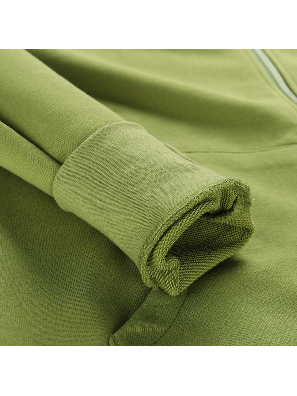 ALPINE PRO Férfi pamut kapucnis pulóver ALPINE PRO LOKK teknősbarna