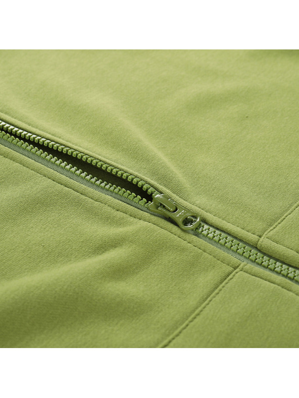 ALPINE PRO Férfi pamut kapucnis pulóver ALPINE PRO LOKK teknősbarna