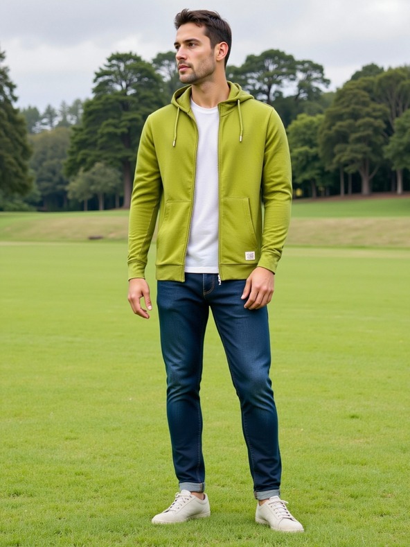 ALPINE PRO Férfi pamut kapucnis pulóver ALPINE PRO LOKK teknősbarna