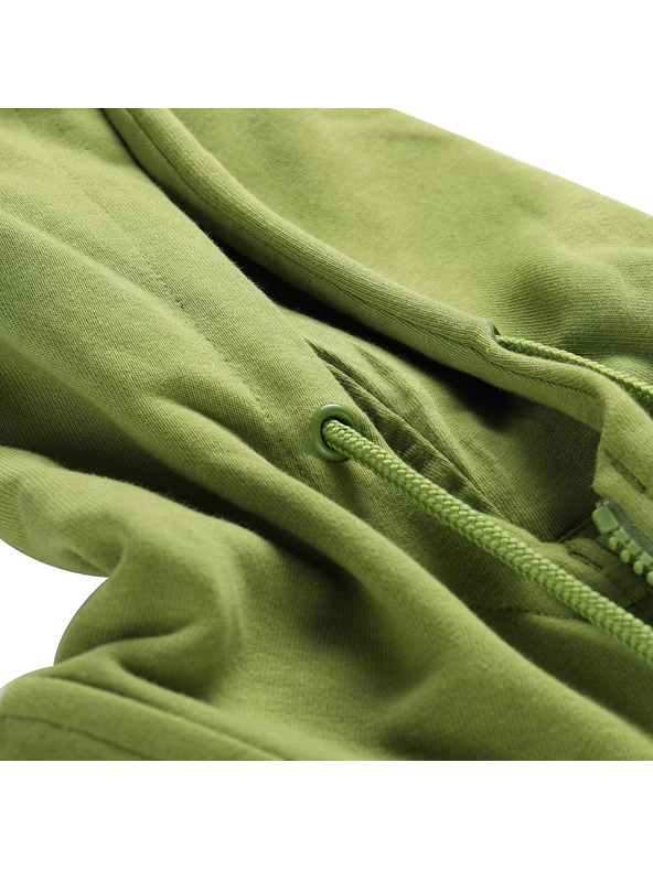 ALPINE PRO Férfi pamut kapucnis pulóver ALPINE PRO LOKK teknősbarna