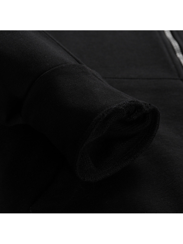 ALPINE PRO Férfi pamut kapucnis pulóver ALPINE PRO LOKK fekete