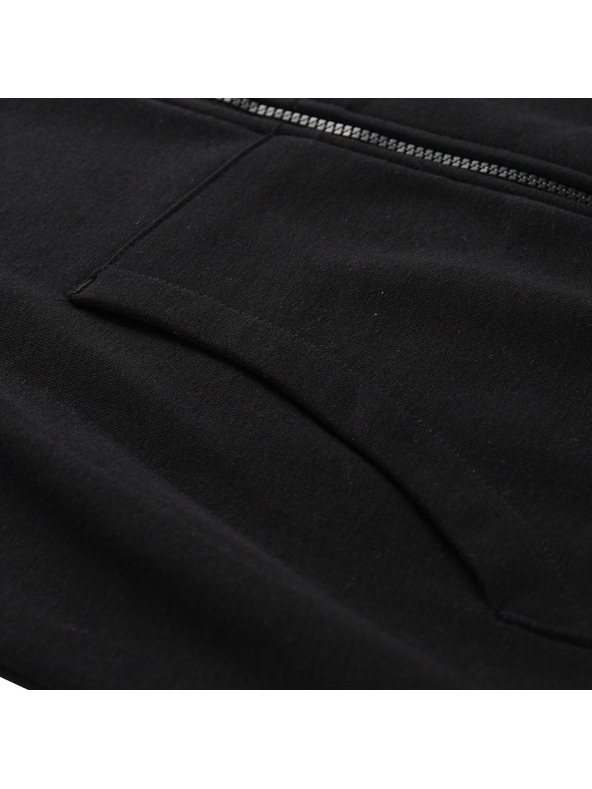 ALPINE PRO Férfi pamut kapucnis pulóver ALPINE PRO LOKK fekete