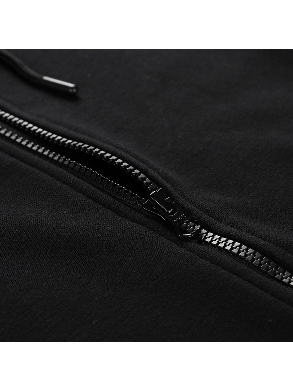 ALPINE PRO Férfi pamut kapucnis pulóver ALPINE PRO LOKK fekete