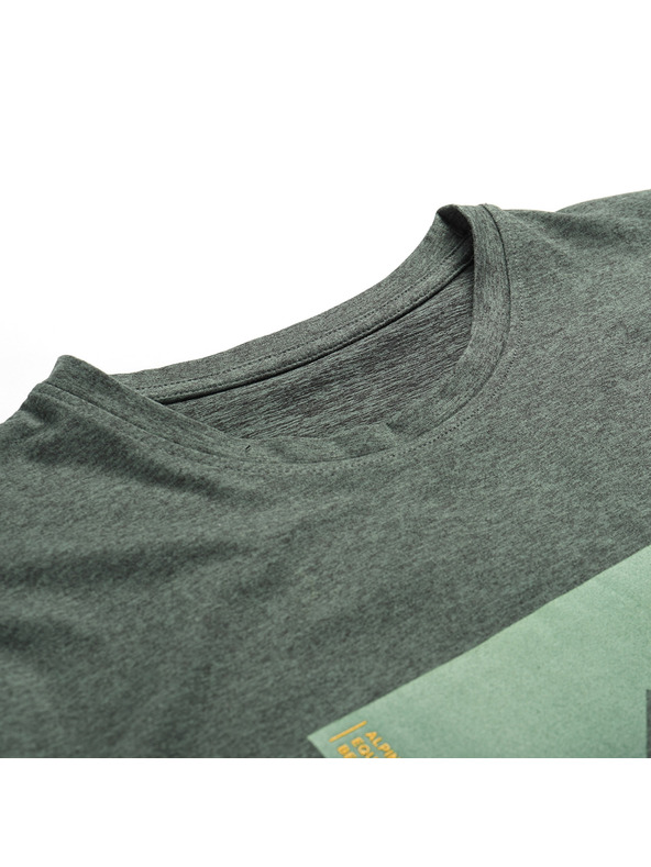 ALPINE PRO ALPINE PRO GORAF 2 férfi melírozott újrahasznosított anyagú póló babérkoszorú változat