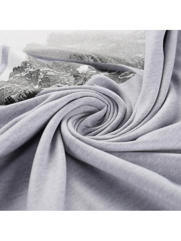 ALPINE PRO ALPINE PRO GORAF 2 férfi melírozott újrahasznosított anyagú póló high rise változat