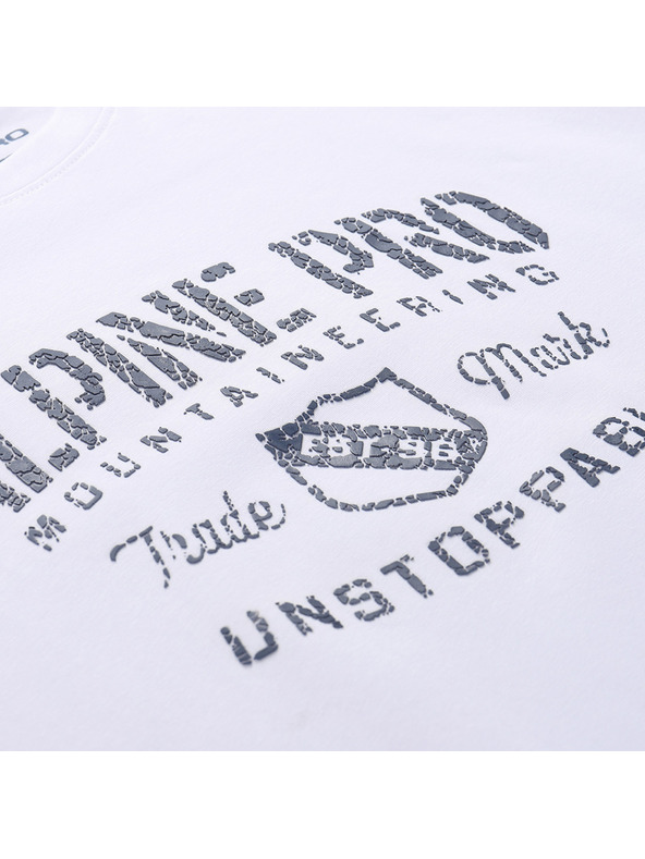 ALPINE PRO ALPINE PRO SUMEK férfi pamut póló fehér változat