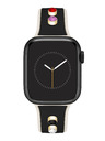 Anne Klein Anne Klein fekete-krém szilikon szíj Apple Watch 38/40/41-hez