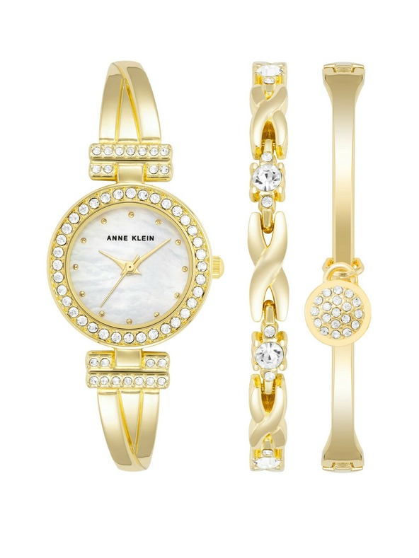 Anne Klein Arany női óra és ékszer szett Anne Klein