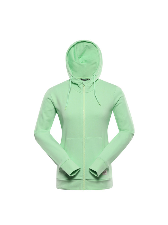 ALPINE PRO Női pamut pulóver ALPINE PRO LOKKA paradise green