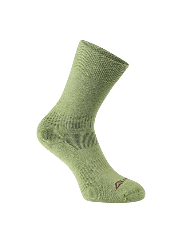 ALPINE PRO Antibakteriális zokni merino gyapjúból ALPINE PRO ERATE turtle green