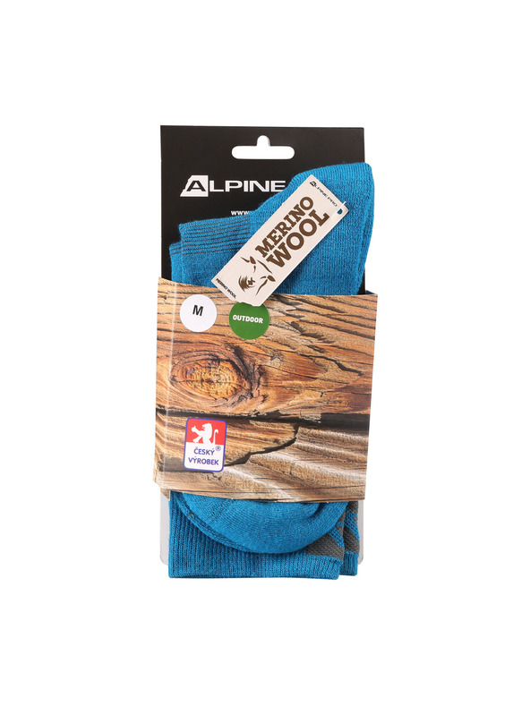 ALPINE PRO Antibakteriális zokni merino gyapjúból ALPINE PRO ERATE moonlit ocean