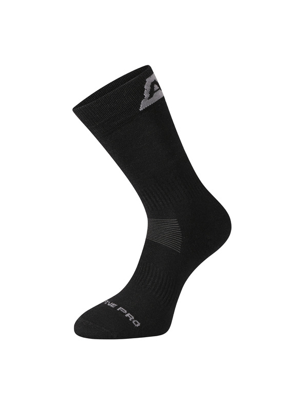 ALPINE PRO Antibakteriális zokni merino gyapjúból ALPINE PRO ERATE black