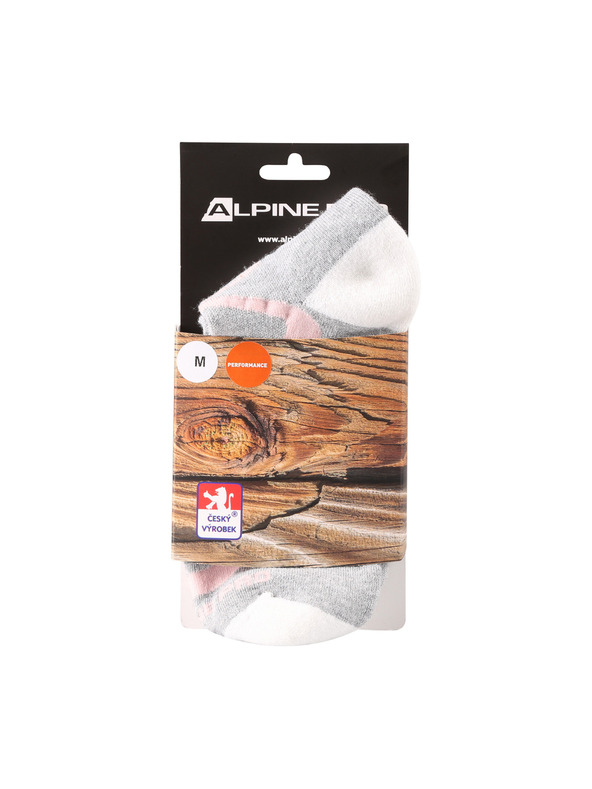 ALPINE PRO Sport bokacsipke zokni ALPINE PRO GANGE peach whip