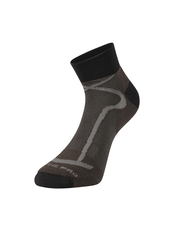 ALPINE PRO Sport bokacsipke zokni ALPINE PRO GANGE sötétszürke