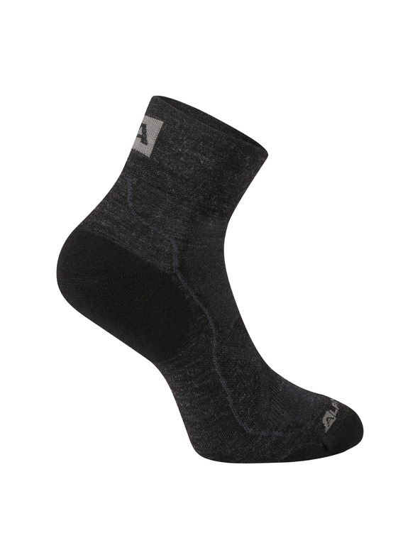 ALPINE PRO Antibakteriális merino gyapjú zokni ALPINE PRO DERERE black
