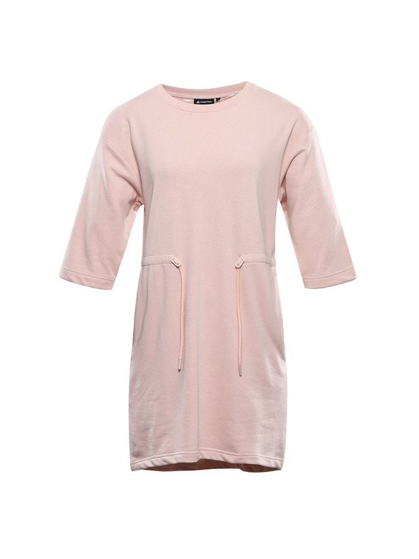 ALPINE PRO Női pamut ruha ALPINE PRO MOLEDA 2 peach whip