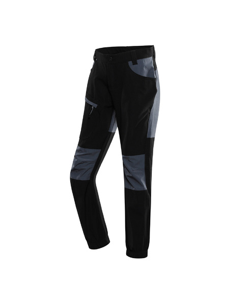 ALPINE PRO Gyerek softshell nadrág ALPINE PRO AKANO fekete