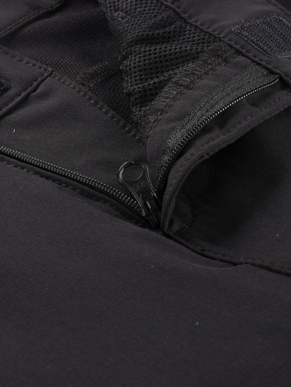 ALPINE PRO Gyerek softshell rövidnadrág ALPINE PRO BAKO fekete