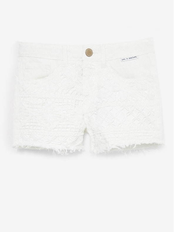 Desigual Fehér Desigual Guitarra lány rövidnadrág Desigual Guitarra