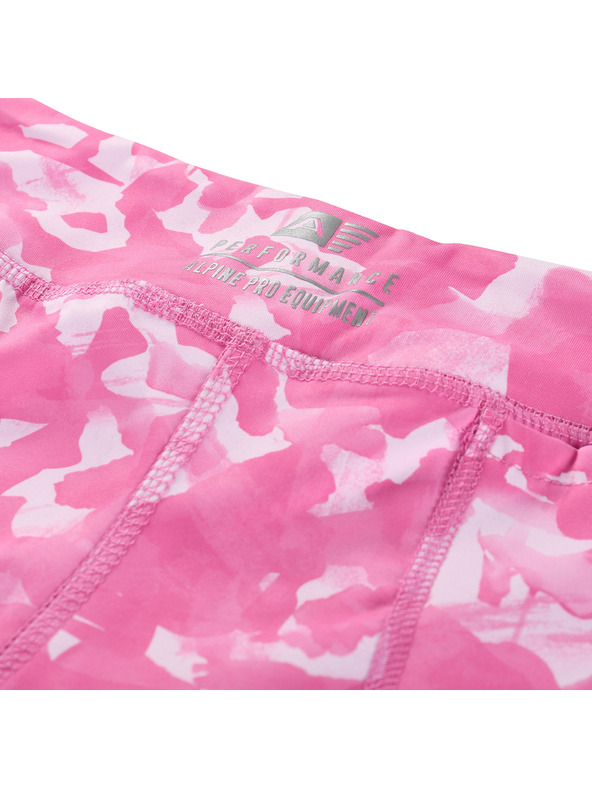 ALPINE PRO Gyerek gyorsan száradó leggings ALPINE PRO MARDO neon rózsaszín változat pb