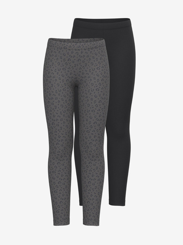 name it Két darab szürke és fekete színű lány leggings névre Vivian