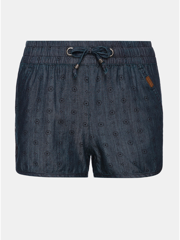 Sam 73 Sötétkék mintás farmer rövidnadrág SAM 73