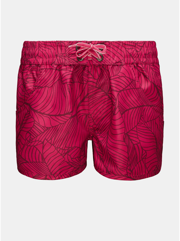 Sam 73 Rózsaszín lány mintás rövidnadrág zsebekkel SAM 73