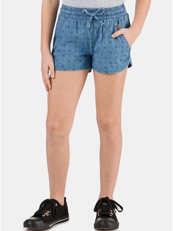 Sam 73 Kék mintás lány farmer rövidnadrág SAM 73