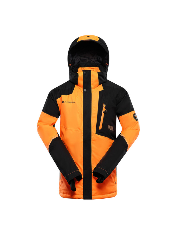 ALPINE PRO Férfi sí dzseki ptx hó membránnal ALPINE PRO DEAR neon sokkoló narancssárga