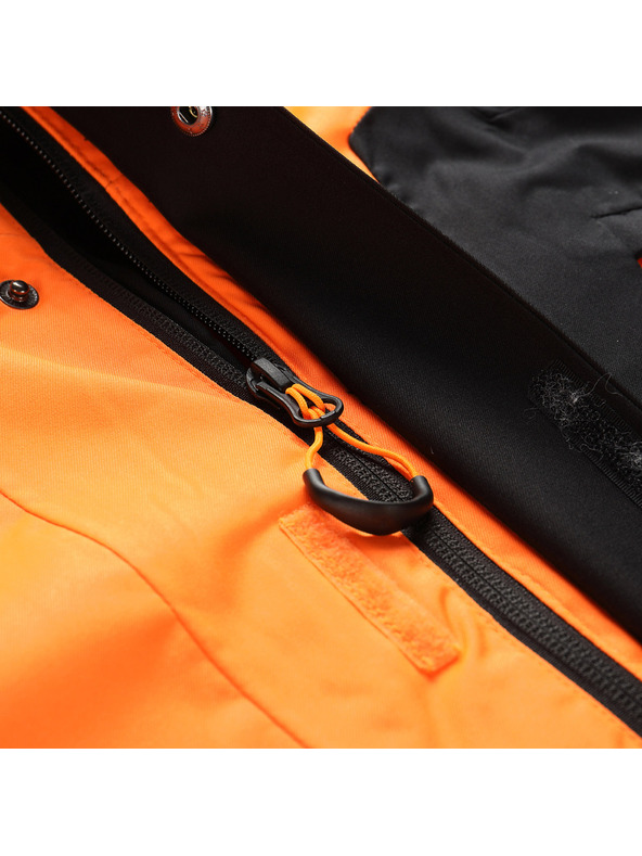 ALPINE PRO Férfi sí dzseki ptx hó membránnal ALPINE PRO DEAR neon sokkoló narancssárga
