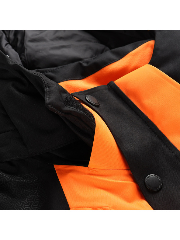 ALPINE PRO Férfi sí dzseki ptx hó membránnal ALPINE PRO DEAR neon sokkoló narancssárga