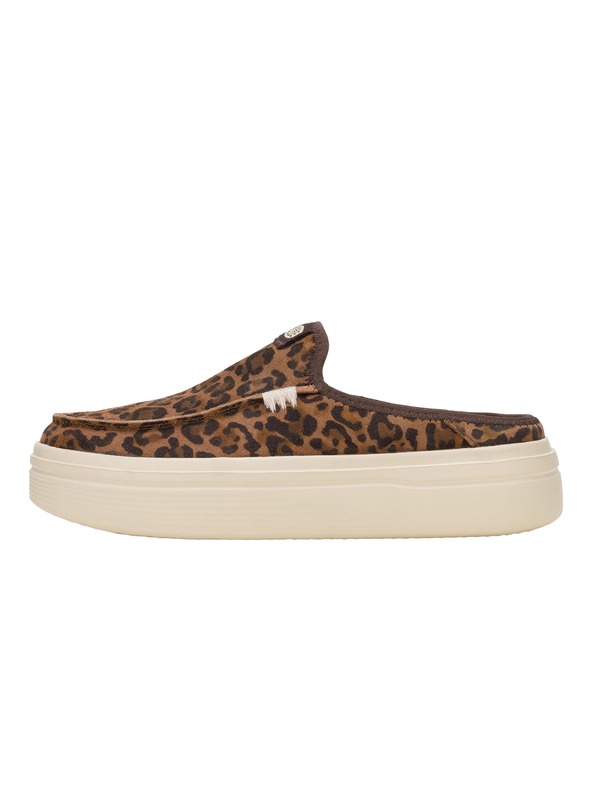 Hey Dude Leopárd mintás platformos női papucs Hey Dude