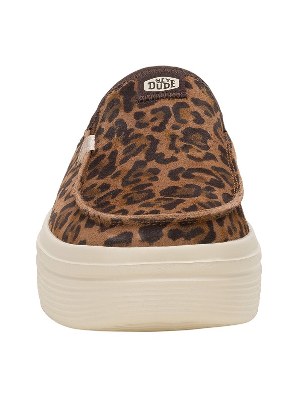 Hey Dude Leopárd mintás platformos női papucs Hey Dude