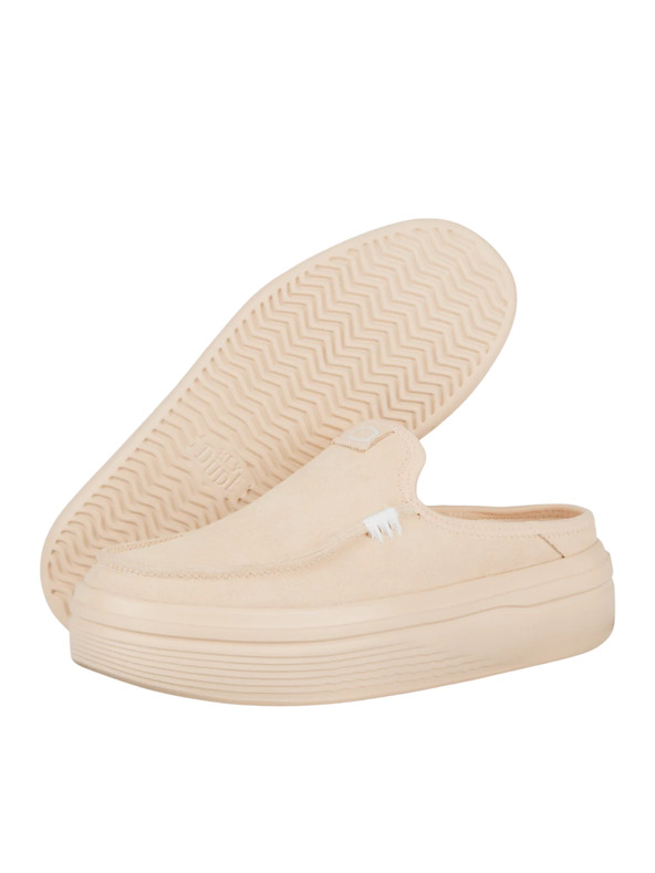 Hey Dude Bézs platformos női papucs Hey Dude