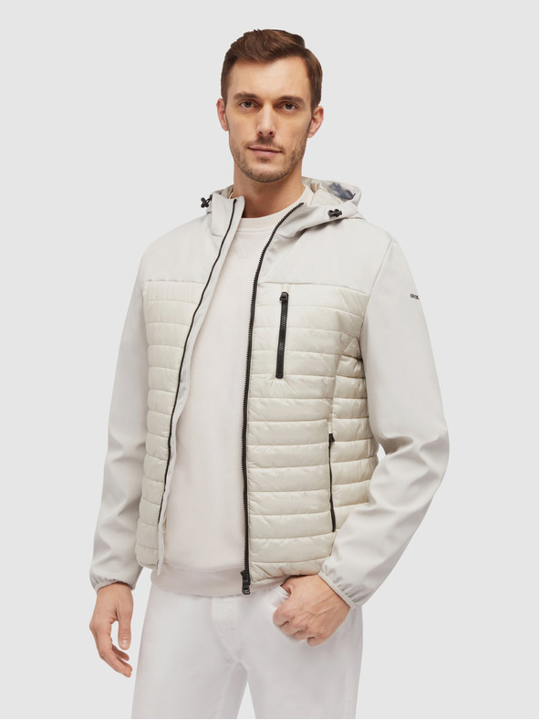 Geox Krémszínű férfi Geox Sapienza kabát