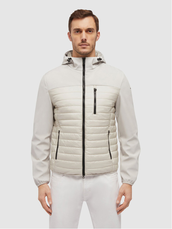 Geox Krémszínű férfi Geox Sapienza kabát